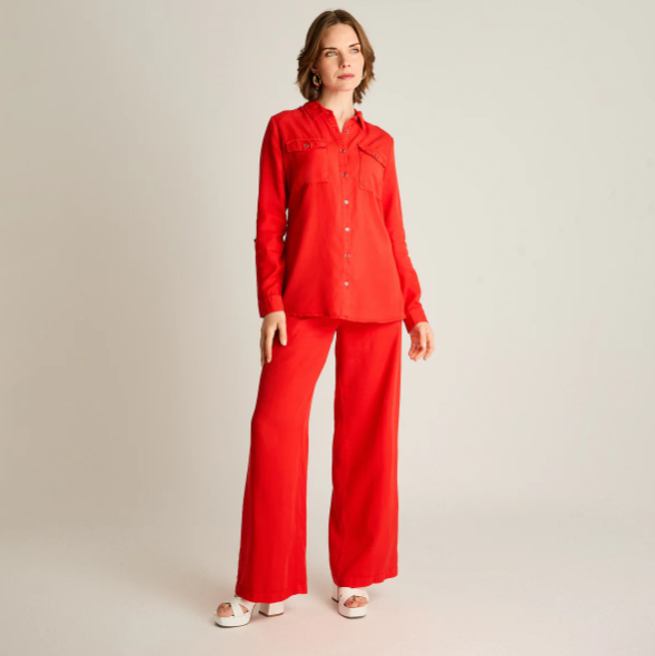 BLUSA CAMISERA DE LYOCELL