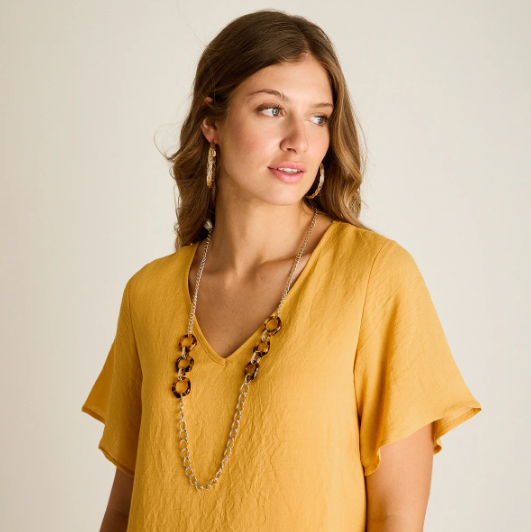 VESTIDO MIDI CON COLLAR 907534